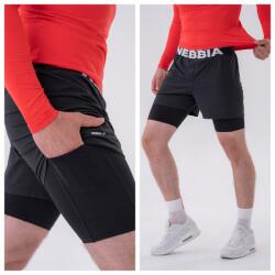 NEBBIA - Férfi futó rövidnarág 318 (black) (XL) - NEBBIA