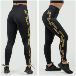 NEBBIA - Kompressziós leggings magas derékkal 834 (black-gold) (XS) - NEBBIA