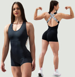 NEBBIA - Rövid fitness overál GYM RAT 287 (black) (L) - NEBBIA