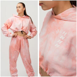 NEBBIA - Batikolt kapucnis pulóver Re-fresh 591 (pink) (M) - NEBBIA