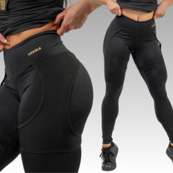 NEBBIA - Magas derekú hálós edző leggings 838 (black-gold) (L) - NEBBIA