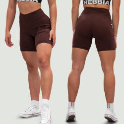 NEBBIA - FIT& SMART biciklis short női 575 (dark brown) (XS) - NEBBIA