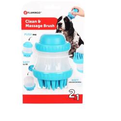  Flamingo Pet Product Flamingo perie 2 in 1 pentru caini, masaj si curatare