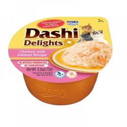 Inaba Foods 6 x Ciao Dashi pentru pisici cu Pui si Somon, 70 g