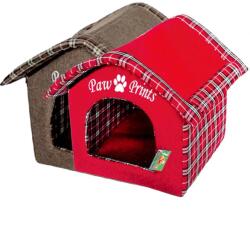  Biotur Culcus Casuta Textila pentru caini si pisici Paw, 42x39x40 cm