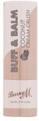 Barry M Buff & Balm Coconut Cream Crush balsam pentru buze hrănitor și tonifiant 4 g