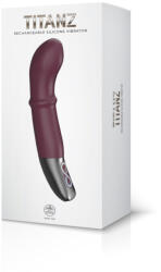 NMC TITANZ 7″ újratölthető szilikon vibrátor rubinvörös