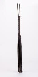  Calf Leather Handle Saddle Leather Tails Black - jokerjoy