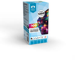 DekorTrend Crystalline toldható LED fényfüzér 800 cm, 100 db MULTI LED-del, fekete kábellel, Kül- és beltéri (KAT_106) - dekortrend