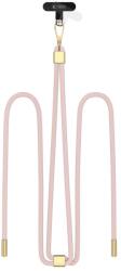 Tech-protect C2s Rope Keresztpánt Baby Pink/arany