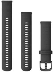 Garmin Óraszíj Venu Modellekhez - 20 mm, Szilikon, Fekete (G010-12932-11)