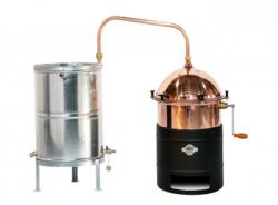 ANR DES Pálinkafőző - 35 L, Keverővel, Csavaros Zárással, Horganyzott, Spirálcsöves, 50 L-es Hűtővel