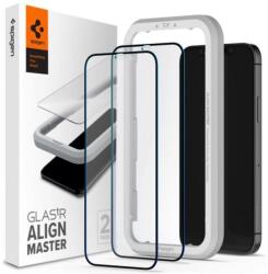 Spigen GlastR Alginmaster Full kijelzővédő üveg iPhone 12/12 Pro (AGL01802)