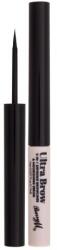 Barry M Ultra Brow 2-in-1 Defining Browliner & Nourishing Serum tápláló folyékony szemöldökformázó 1.7 ml árnyék Black