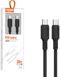 SOMOSTEL Cablu date Type C la Type-C 5A 60W 1.2m Power Delivery PD Black Power Delivery PD Black SMS-BP10 (5904238704240)