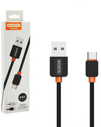 SOMOSTEL Cablu date Usb A la Type C 2A 20W 1m Quick Charge QC3.0 Black Powerline SMS-BP03 (5902012967676)