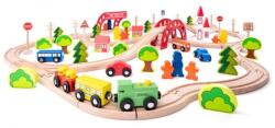 Woodyland Trenul Woody cu pod și oprire (OLP102193062) Trenulet