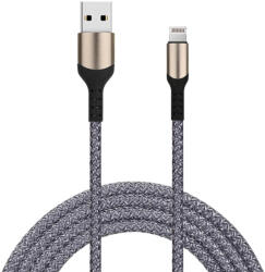 Thunder Germany MCS-L40 Textilborítású, extra-ellenálló Lightning (Apple) Gyorstöltő (2m)