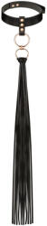 Rosy Gold Collar with Flogger Black