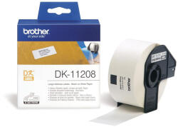 Brother DK-11208 elővágott öntapadós címke 400db/tekercs 38mm x 90mm White (DK11208) - haztartasibolt