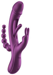 HoneyPlayBox Trilux Kinky Finger Rabbit Vibrator with Anal Beads Purple - superlove Vibrator