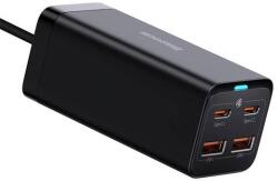 Baseus GaN3 Pro 2xUSB-C + 2xUSB hálózati töltő, 100W (fekete) (CCGP000101)