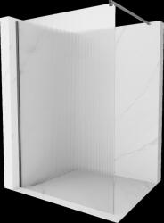 Mexen Kioto, Walk-In zuhany paraván 90 x 200 cm, 8 mm-es üveg bordás mintával, grafit profil, 800-090-101-66-09 (800-090-101-66-09)