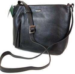 RIALTO fekete, aszimmetrikus előzsebes rialto divattáska RT10844N/Q-03