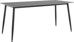 TEMPO KONDELA Étkezőasztal, szürke márvány/fekete, 160x80 cm, FLORENC TYP 2 - kondela