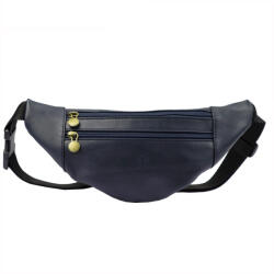 Florence 39 navy férfi bőr övtáska 33 x 13 x 6 cm (40447)