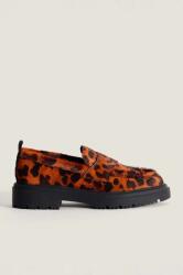 Hoff bőr mokaszin LEOPARD NARANJA narancssárga, női, lapos talpú, 22428001 SCHOOL - narancssárga Női 35