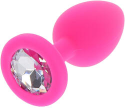 ToyJoy Jewelry Plug - Gyönyörű pink gyémánt popsi izgató S 6x2, 8cm - szexvital