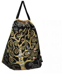 CARMANI Klimt hátizsák / tornazsák - 43x36 cm - fekete Életfa (IMO-CHH-021-7501)