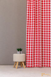  (4 szín) Baja kockás teflon-Piros