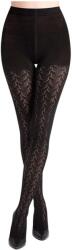 Gabriella Ciorapi jacquard Cashmir 200 DEN model tricotat negru, M