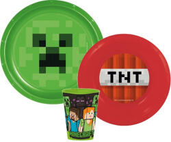 Stor Minecraft étkészlet, műanyag szett NETSTF55552 (NETSTF55552)