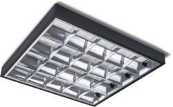 ECO Light Obudowa rastrowa natynkowa do świetlówek LED T8 - 4x60 cm - Neagră (OSL_RASTR_EC20396)