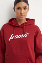 PUMA felső piros, női, nyomott mintás, kapucnis, 681534 - piros S