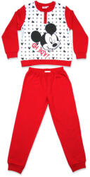 Exity Disney Mickey téli gyerek pizsama (MICK1008_piros_122)