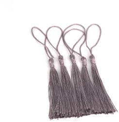 Cérnabojt - 8+5 cm, hamvaslila, 5 db