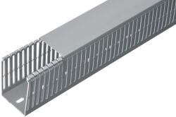 Elettrocanali Canal cablu perforat slitat Elettrocanali 60x60mm gri pentru circuite electrice (ECA6060)