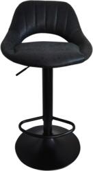  Scaun Bar LORASA NEW Piele Intoarsa Negru