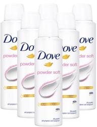 Dove Powder Soft, deodorant spray femei, 48h protectie, 6x150 ml (12163)