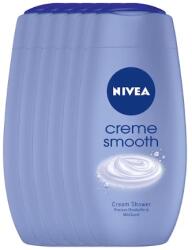Nivea Creme Smooth, gel de dus hidratant, 6x250 ml (10398)