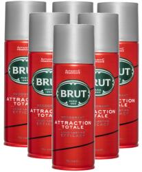 Brut Attraction Totale, deodorant spray barbati, 6 x 200 ml (6856)