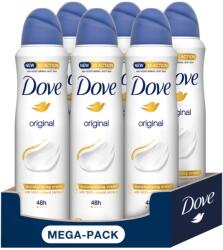 Dove Original, deodorant spray cu 1/4 crema hidratanta, 48h protectie, 6 x 250 ml (6723)