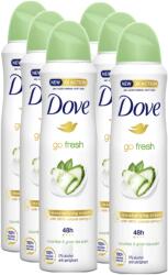 Dove Go Fresh Cucumber & Green Tea, antiperspirant femei, 48h protectie, 6 x 150 ml (6902)