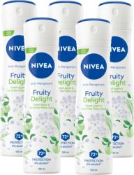 Nivea Fruity Delight, antiperspirant spray femei 72h protectie, 5x150 ml (46069)