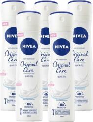 Nivea Original Care, antiperspirant spray femei, 48h protectie, 5x150 ml (27840)