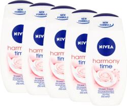 Nivea Harmony Time, gel de dus hidratant 5x250 ml (10394)